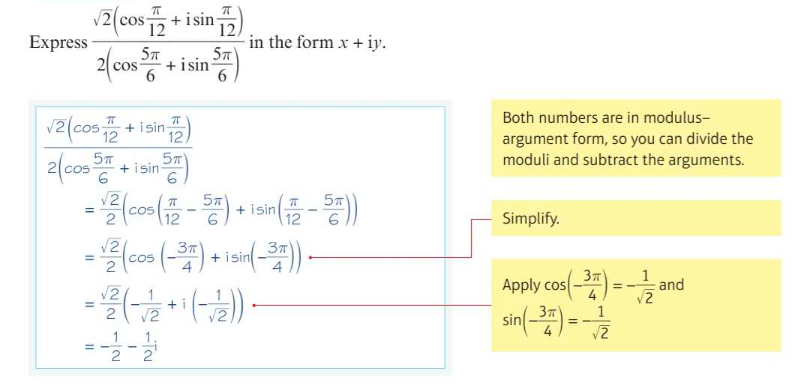 Complex and modulus/argument