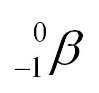 Beta particle symbol