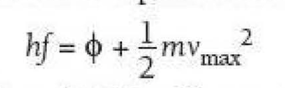 Einstein's photoelectric formula